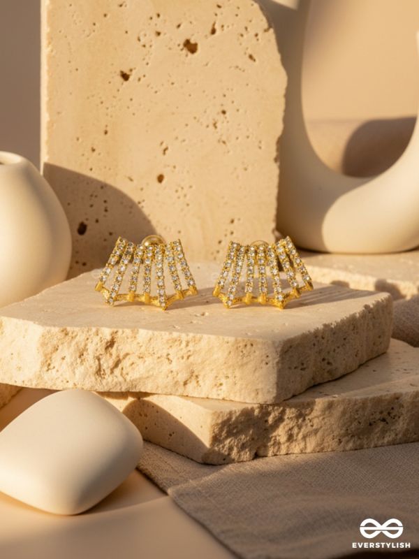 STARLIGHT CASCADE – CRYSTAL STUD EARRINGS