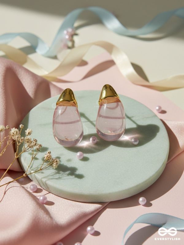 ROSE ELIXIR – GLASS DROP EARRINGS