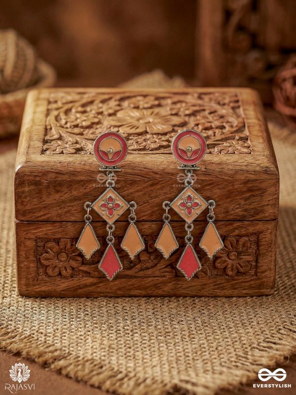 BLOOMSCAPE CHARM – OXIDISED ORNATE STATEMENT EARRINGS