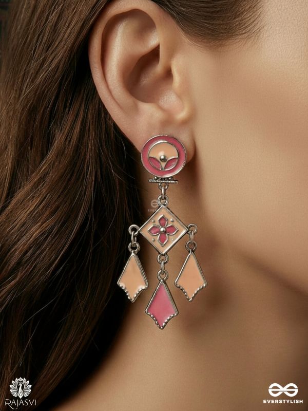 BLOOMSCAPE CHARM – OXIDISED ORNATE STATEMENT EARRINGS