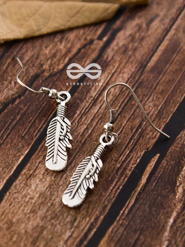 The Dangling Intricate Leaves - Tiny Trinket Earrings