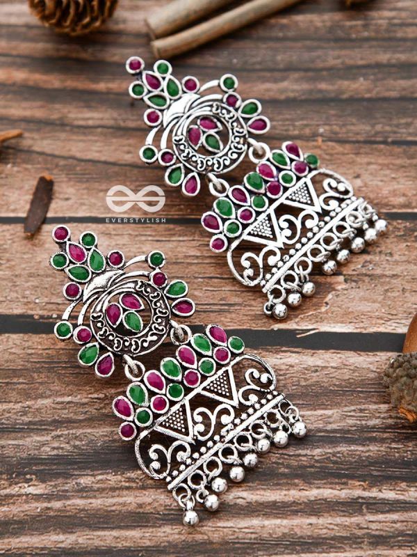 A Royal Delight - Ruby-Emerald Multicolour - The Embellished Oxidised Collection