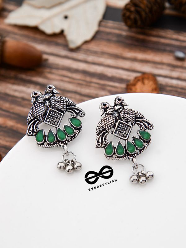A Vintage Artwork - Emerald Green - The Embellished Oxidised Collection