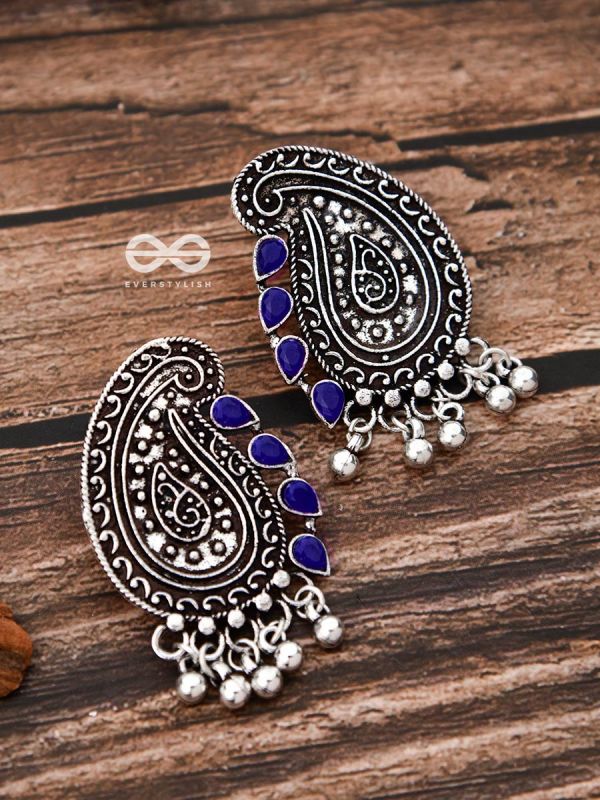 The Vintage Motifs - Royal Blue - The Embellished Oxidised Collection
