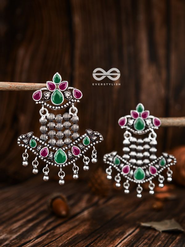 The Statement Makers (Ruby Emerald) - Embellished Oxidised Collection