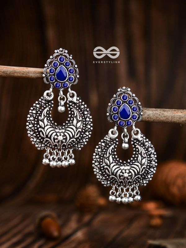 The Droplet Motifs - Sapphire Blue - The Embellished Oxidised Collection