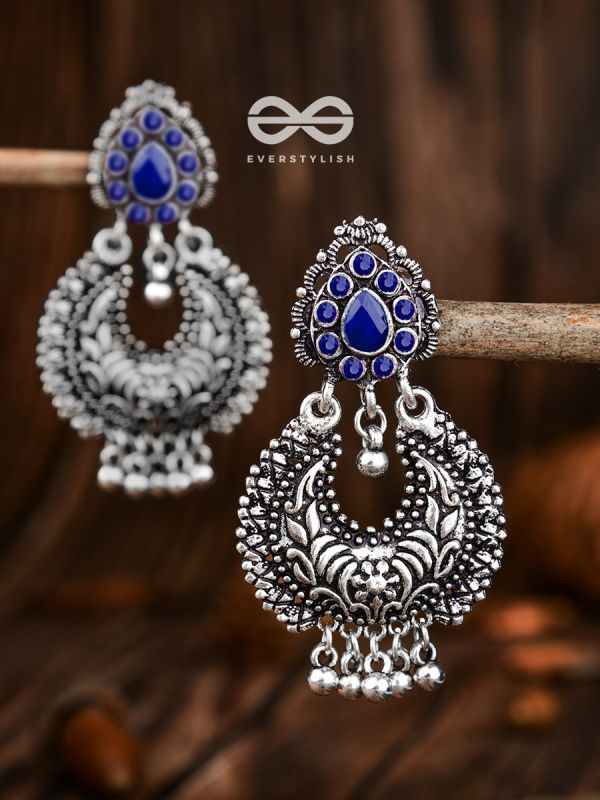 The Droplet Motifs - Sapphire Blue - The Embellished Oxidised Collection
