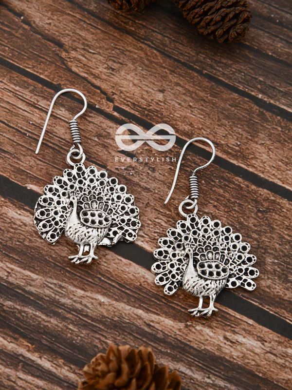 The Fanning Peacocks - Tiny Trinket Earrings