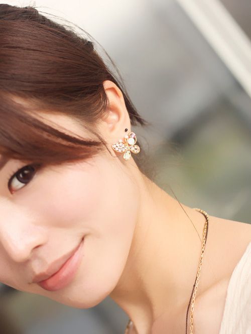 Dazzling Multi Hued Butterfly earrings