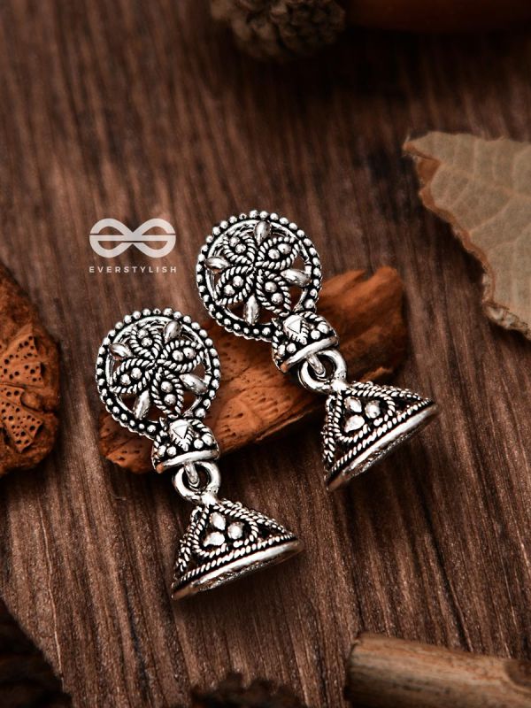 The Little Circled Jhumkis - Tiny Trinket Earrings