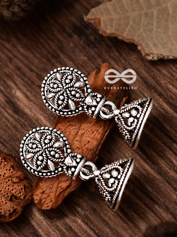The Little Circled Jhumkis - Tiny Trinket Earrings