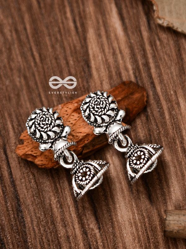 The Little Artwork Jhumki - Tiny Trinket Earrings