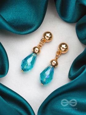The Beryl Bead- Golden Beads Earrings