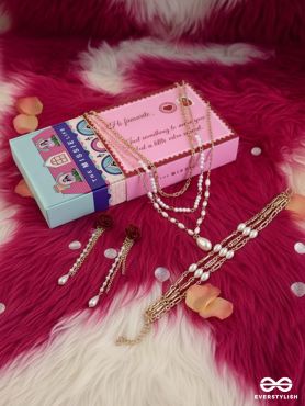 SILKEN PEARLWAY – PEARL EARRINGS, BRACELET & NECKLACE JEWELLERY SET 