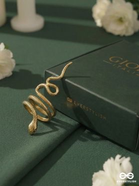 SERPENTINE LOVE – STAINLESS STEEL 18K GOLD PLATED ANTI-TARNISH SNAKE RING