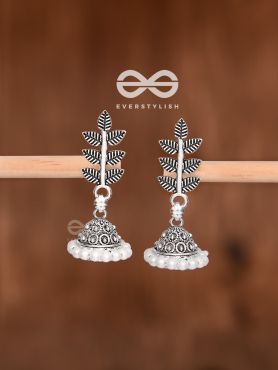 The Little Branch Pearl Jhumki - Tiny Trinket Earrings