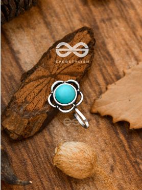 The Bohemian Florals - Turquoise Boho Nosering