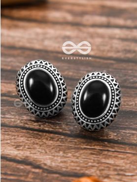 The  Aztec Button Studs - Tiny Trinket Earrings