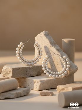 The Precarious Pearls - Statement Pearl Hoops