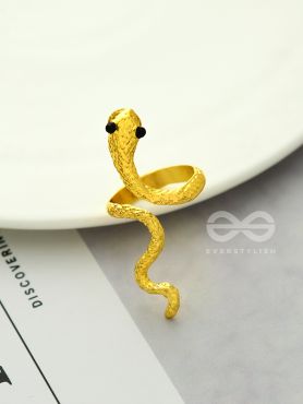 The Golden Serpent - Adjustable ring