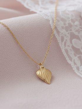 Heart Of Sea- Intricate Golden Neckpiece With Anti-Tarnish Coating 