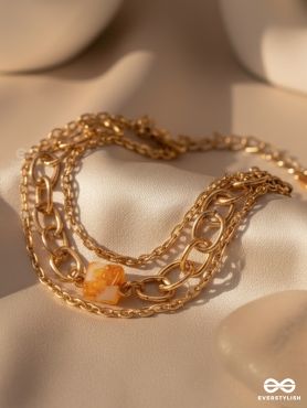The Daisy Chain- Golden Statement Bracelet