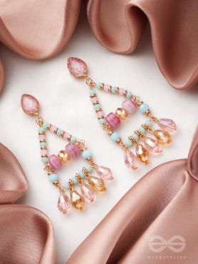 The Temple of Heaven- Golden Embellished Earrings