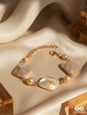 The Ocean Wonder- Golden Embellished Bracelet