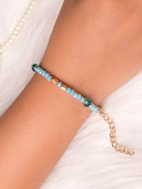 The Sea of Charm- Golden Embellished Bracelet