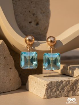 The Gothic Glam- Golden Embellished Earrings