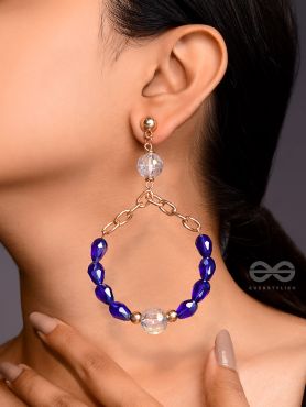 The Shimmering Stars- Golden Embellished Earrings