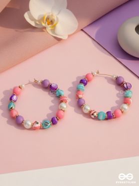 FUNKY FUNFAIR FANTASY - CUTE HOOP EARRINGS