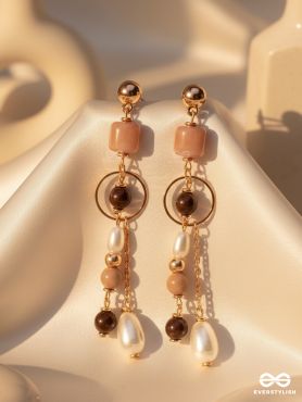 THE HAZELNUT HUES - CASUAL DROP EARRINGS