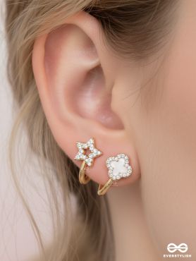 MAKE A WISH - STUD EARRINGS (WHITE)
