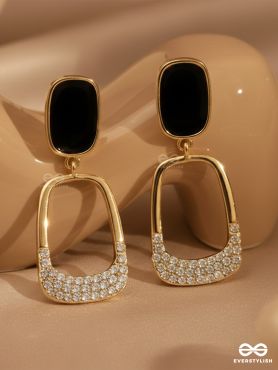 SHIMMER OF NIGHT - STATEMENT DROP EARRINGS