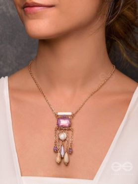 The Purple Shores - Modern & Classic Neckpiece With Anti-Tarnish Coating 