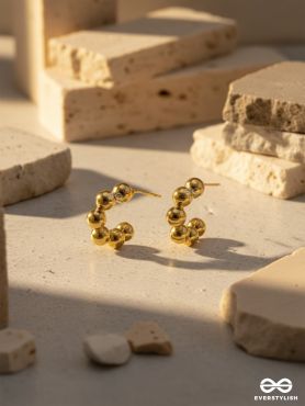 Spell Beads - Classy  Golden  Earrings  