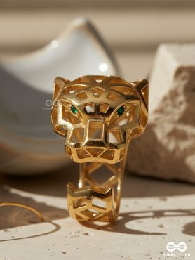 HEAR ME ROAR - 18K GOLD PLATED ANTI-TARNISH LEOPARD RING
