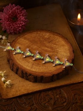 TRIBAL TRIAD - MULTICOLOUR ENAMEL NECKPIECE