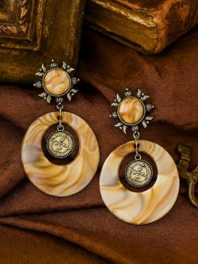 COIN HALO- BOHO HOOP EARRINGS