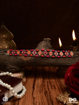 GULAAL GRID – COLOURED ENAMELLED CHOKER