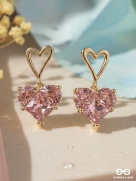 HEARTLET – DAINTY PINK GEM HEART DROPS