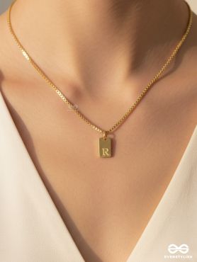 MINI TAG - MINIMAL GOLD NECKLACE