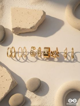 STACK SYMPHONY – BOLD & SMOOTH EVERYDAY RING SET