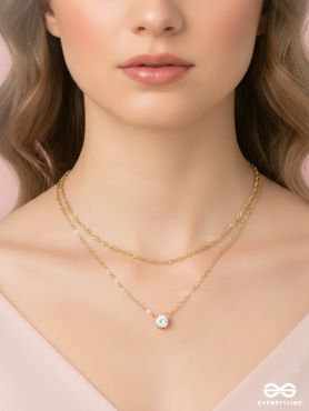 FEATHERLIGHT – DOUBLE STRAND LAYERED NECKLACE