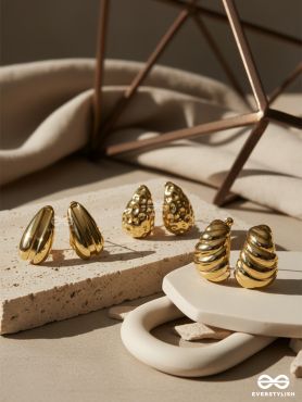 POWER DRIP – SCULPTED STUD EARRINGS