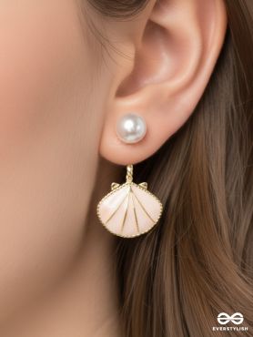 ISLA PEARL – BLUSH SHELL DROP EARRINGS
