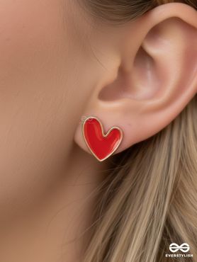 LOVE POP – HEART STUD EARRINGS