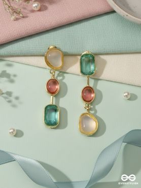 GEM CONFETTI – COLOUR STACK DROP EARRINGS