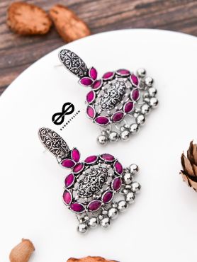 The Intricate Artistry (Hot Pink) - The Embellished Oxidised Collection
